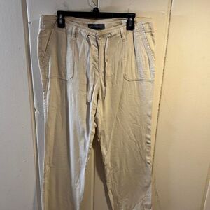 Eddie-bauer Women's Cream and Tan Trousers
